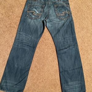 Silver men’s jeans
